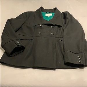 Old Navy Black Wool Pea Coat